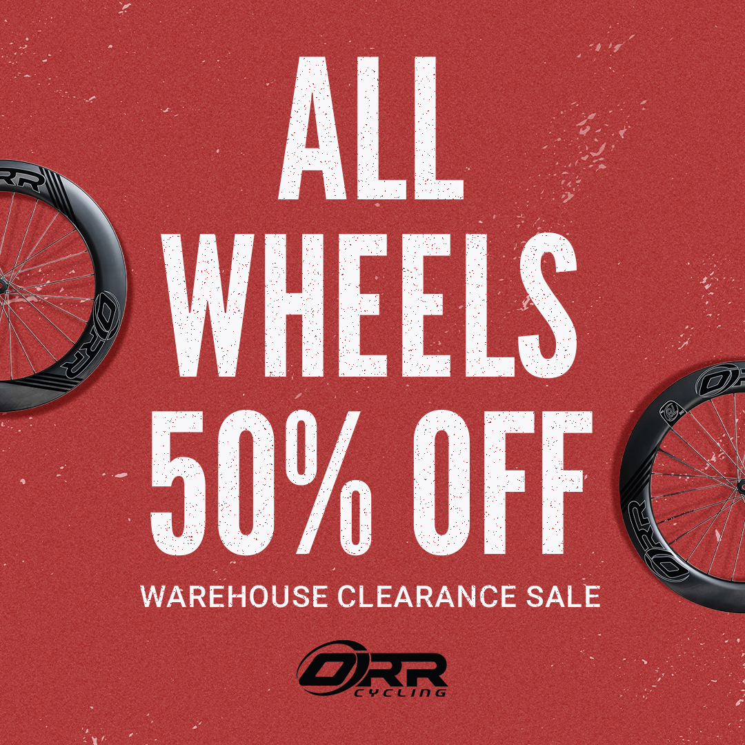 ORR Cycling ad — warehouse clearance sale